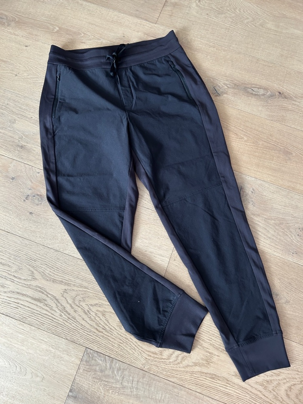 Athleta Black Women's Track Joggers with Zip Pockets